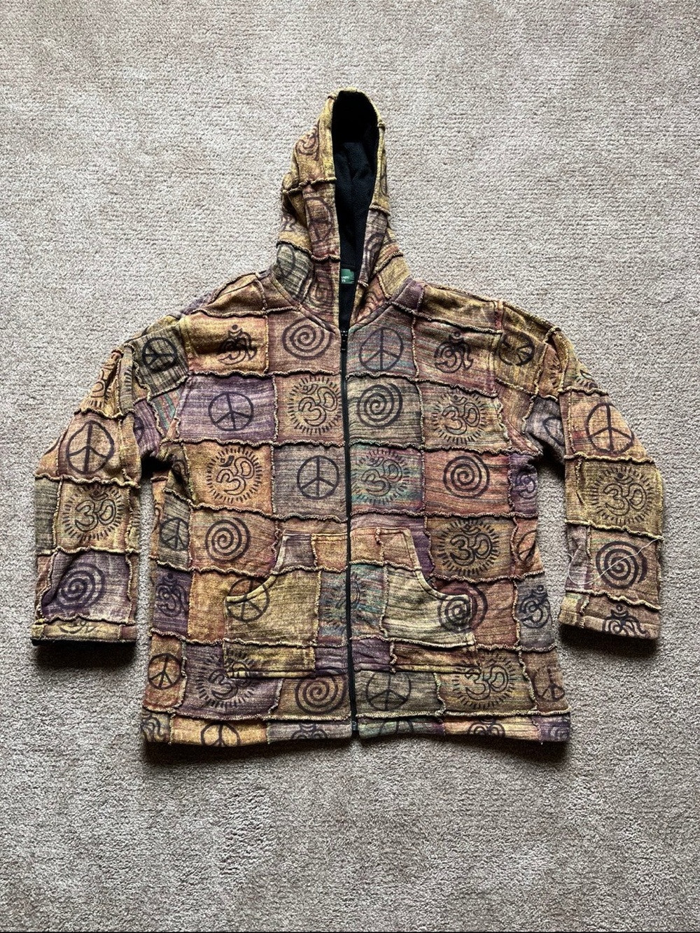 VTG 90’s / Y2K Kathmandu Patchworked Canvas Hoodie